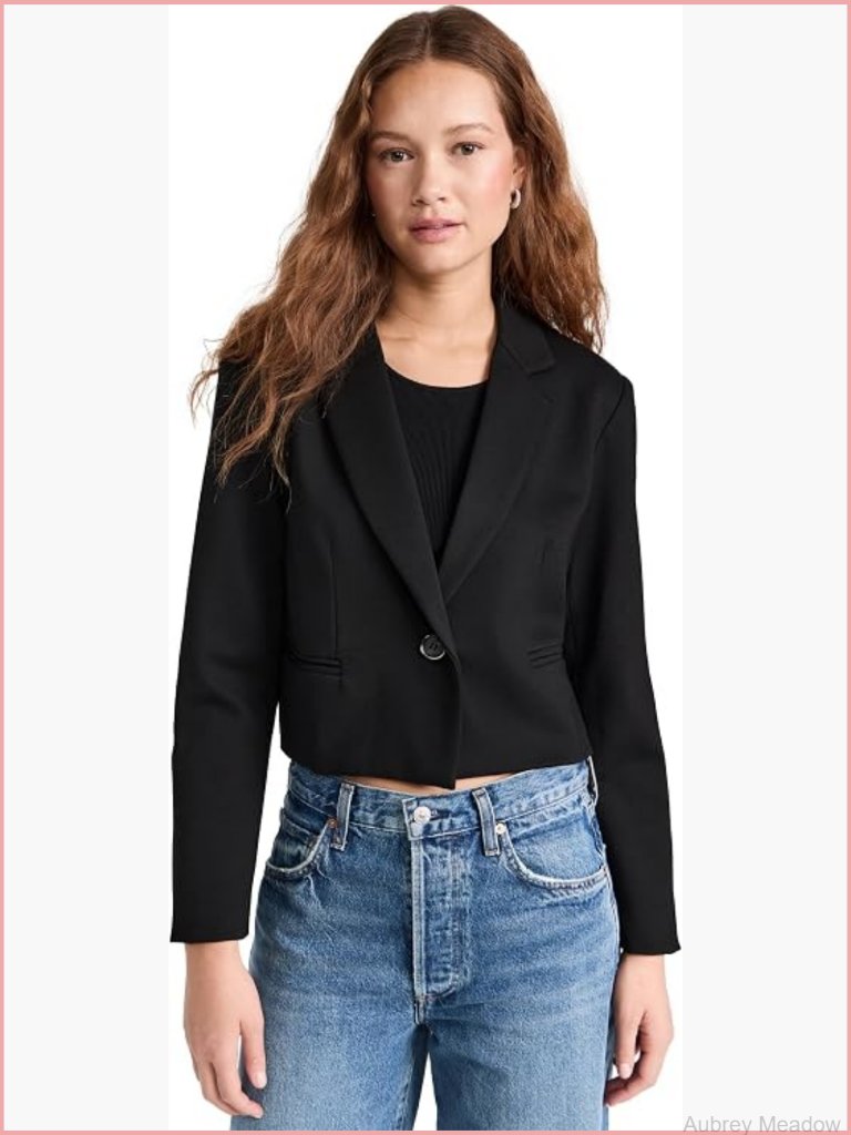 Women's Anya Ponti Blazer - Long Sleeve Notch Collar
